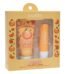 CREMA CORPORAL, CREMA DE CUERPO DE MANOS Y BALSAMO LABIAL CON FRAGANCIA DE MELOCOTON, HIDRATA, NUTRE Y REPARA LA PIEL, MEJORA LAS LINEAS Y DEJA LAS MANOS SUAVES SADOER 15+3.2G