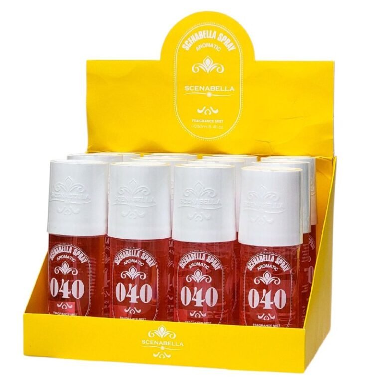 SPRAY PERFUMADO PARA EL CABELLO Y CUERPO SCENABELLA SPRAY AROMATIC 040 CIRUELA, VAINILLA, ORQUIDEA, JAZMIN, CREMA Y ALMIZCLE 250ML