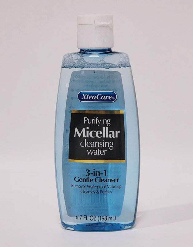 AGUA MICELAR LIMPIADORA 3 EN 1, PARA TODO TIPO DE PIEL, LIMPIADOR SUAVE QUE ELIMINA MAQUILLAJE RESISTENTE AL AGUA, ELIMINA EXCESO DE SUCIEDAD Y GRASA XTRACARE 198ML