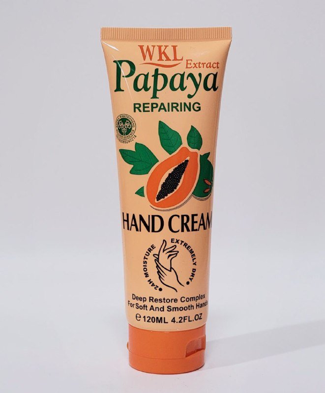 CREMA CORPORAL, CREMA DE CUERPO DE MANOS REPARADORA DE PAPAYA, PARA MANOS SECAS, OFRECE HIDRATACION Y SUAVIDAD 34H FRUIT OF THE WOKALI 120ML