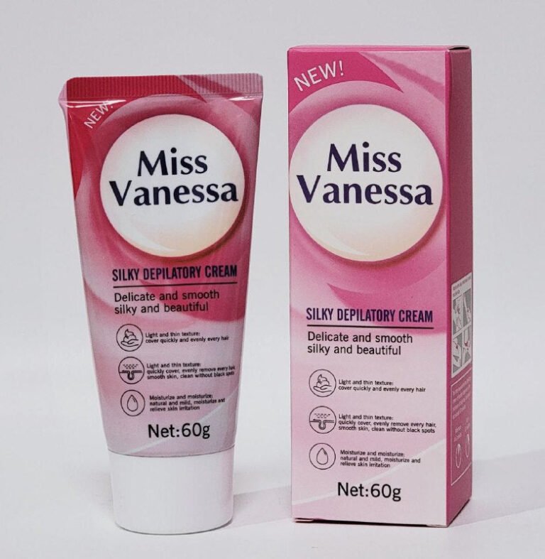 CREMA CORPORAL, CREMA DE CUERPO DEPILATORIA PARA ELIMINAR EL VELLO CORPORAL DE MANERA TEMPORAL Y FACIL MISS VANESSA 60G