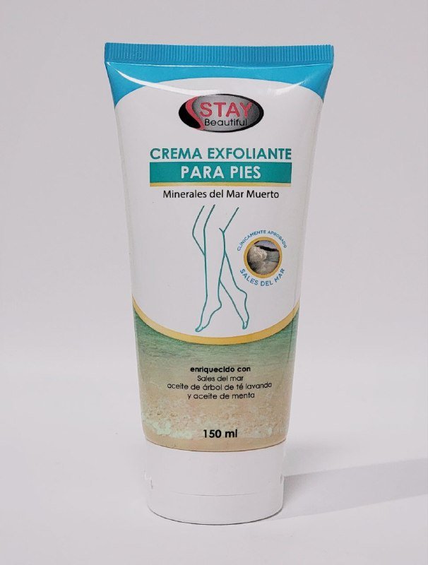 CREMA CORPORAL, CREMA DE CUERPO EXFOLIANTE PARA MANOS Y PIES DE MINERALES DEL MAR MUERTO, SUAVIZAN Y EXFOLIAN LA PIEL SECA STAY BEAUTIFUL 150ML