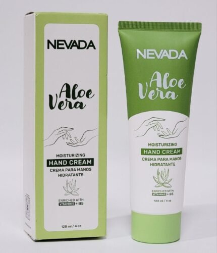 CREMA CORPORAL, CREMA DE CUERPO PARA MANOS DE ALOE VERA, EFECTO HIDRATANTE, REPARA Y MEJORA LA PIEL PROFUNDAMENTE DEJANDOLA SUAVE Y TERSA NEVADA 120ML