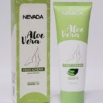 CREMA CORPORAL, CREMA DE CUERPO PARA PIES DE ALOE VERA, EFECTO CALMANTE, HIDRATANTE Y REPARADOR, ABSORCION RAPIDA NEVADA 120ML
