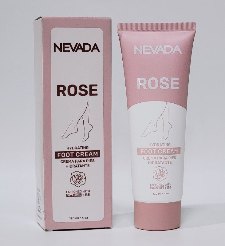 CREMA CORPORAL, CREMA DE CUERPO PARA PIES DE ROSA, CALMA, HIDRATA Y REPARA LA PIEL DE LOS PIES, SENSACION NO GRASOSA 120ML