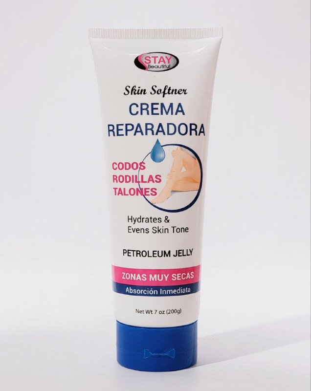 CREMA CORPORAL, CREMA DE CUERPO REPARADORA DE VITAMINA E , PARA CODOS, RODILLAS Y PIERNAS VASELINA CREMOSA QUE HIDRATA, SUAVIZA Y CALMA LA PIEL SECA STAY BEAUTIFUL 200G