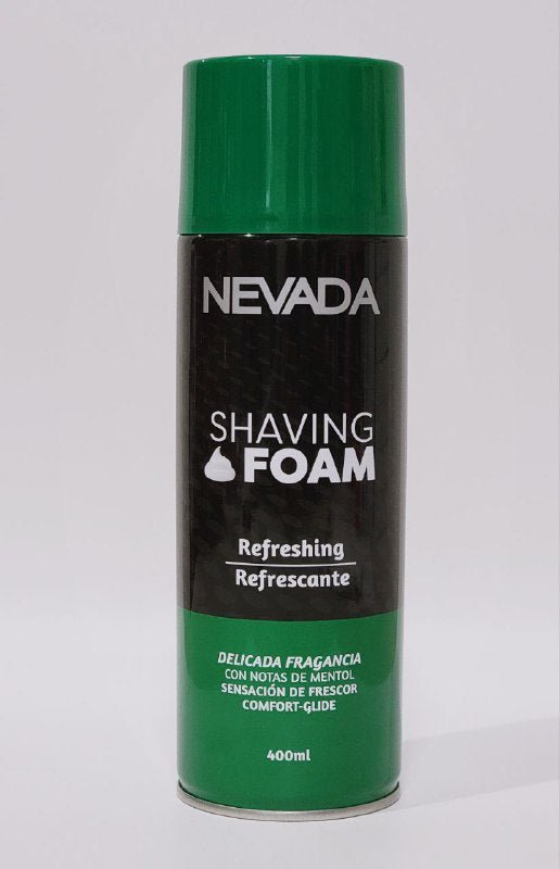 ESPUMA DE AFEITAR REFRESCANTE CON DELICADA FRAGANCIA CON MENTOL NEVADA SHAVING FOAM 400ML