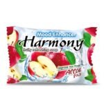 JABON CORPORAL EN BARRA REFRESCANTE AFRUTADO CON EXTRACTO DE ALOE VERA, HUMECTA Y MANTIENE LA HIDRATACION AROMA A MANZANA HARMONY