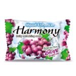 JABON CORPORAL EN BARRA REFRESCANTE AFRUTADO CON EXTRACTO DE ALOE VERA, HUMECTA Y MANTIENE LA HIDRATACION AROMA A UVA HARMONY