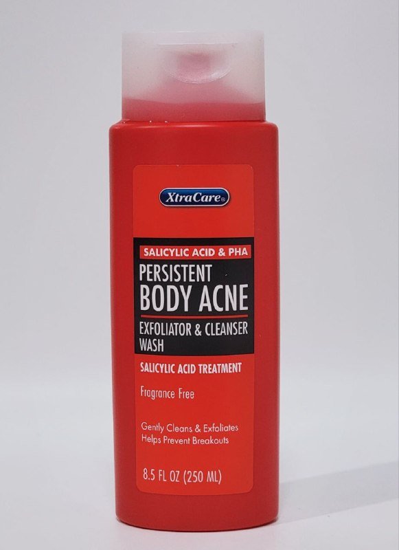 LIMPIADOR FACIAL EXFOLIANTE PARA HOMBRES PARA EL ACNE PERSISTENTE CON ACIDO SALICILICO Y PHA XTRACARE 250ML