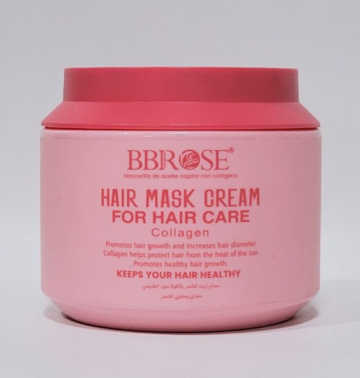 MASCARILLA CAPILAR EN CREMA DE COLAGENO, PROMUEVE EL CRECIMIENTO DEL CABELLO, DENSIDAD Y PROTEGE DEL CALOR DEL SOL BBROSA