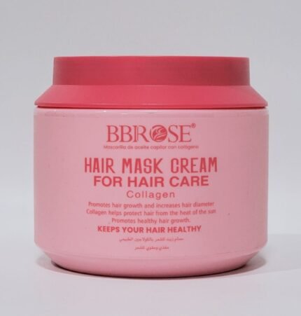 MASCARILLA CAPILAR EN CREMA DE COLAGENO, PROMUEVE EL CRECIMIENTO DEL CABELLO, DENSIDAD Y PROTEGE DEL CALOR DEL SOL BBROSA