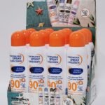 PROTECTOR SOLAR EN SPRAY AEROSOL DE COLAGENO CONTINUO DE TACTO ULTRALIGERO 90SPF, NO GRASO, RESISTENTE AL AGUA FRUIT OF THE WOKALI 230ML