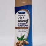 SHAMPOO PARA EL CABELLO 2 EN 1, Y ACONDICIONADOR ANTICASPA CON ALMENDRA Y MANTECA DE CACAO, ALIVIA LA PICAZON, SEQUEDAD Y DESCAMACION DE LA CASPA CON PIRIOTIONA DE ZINC XTRACARE...