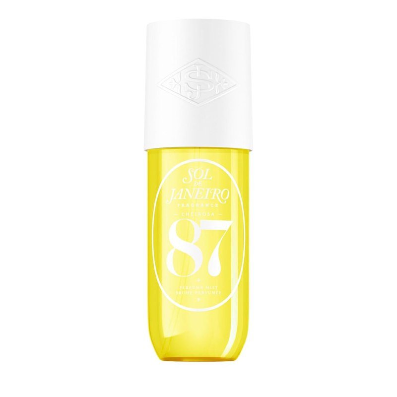 SPRAY PERFUMADO PARA EL CABELLO Y CUERPO SOL DE JANEIRO FRAGRANCE CHEIROSA 87 NOTAS COCO, NARDOS Y ARENA CALIDA 90ML