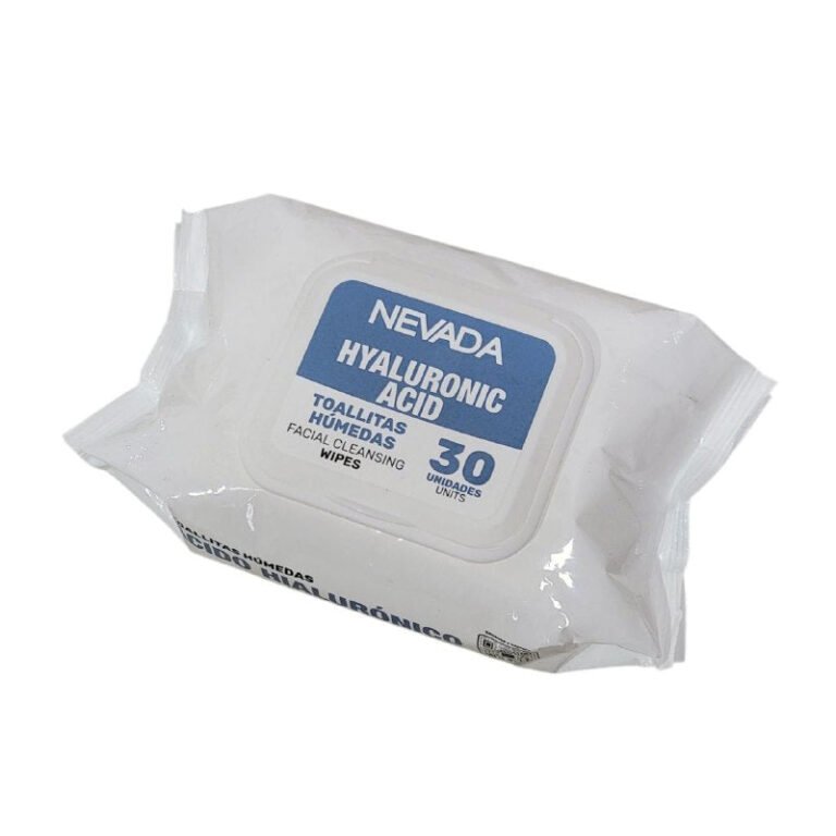 TOALLITAS HUMEDAS FACIALES DE ACIDO HIALURONICO NEVADA 30UND