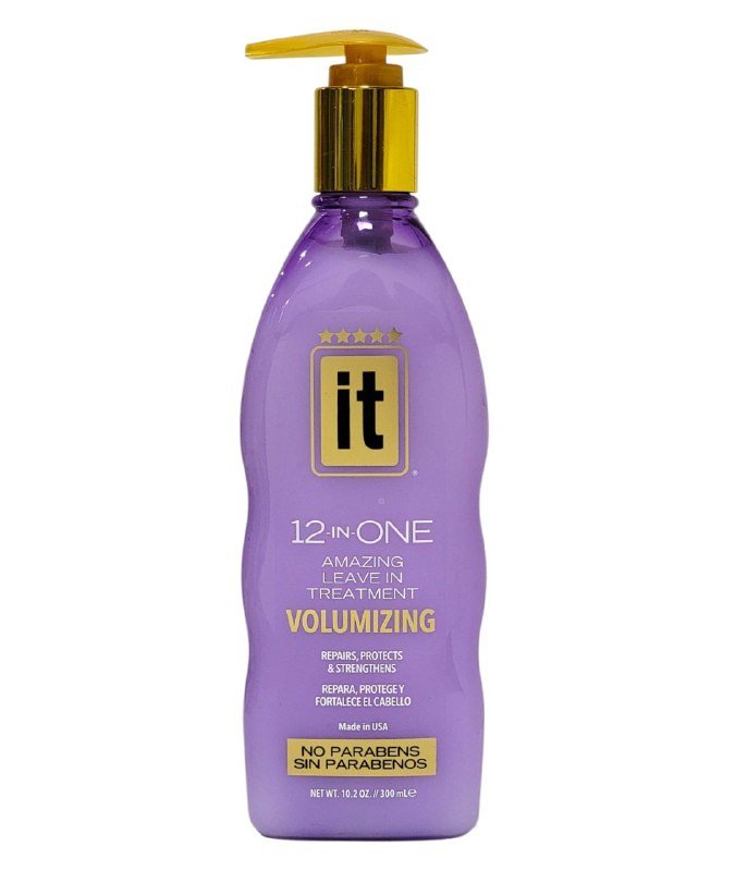 TRATAMIENTO CAPILAR SIN ENJUAGUE DA VOLUMEN, RESTURA Y ENRIQUECE CON ACEITE DE AGUACATE CRUDO, 12 BENEFICIOS EN 1 IT 300ML