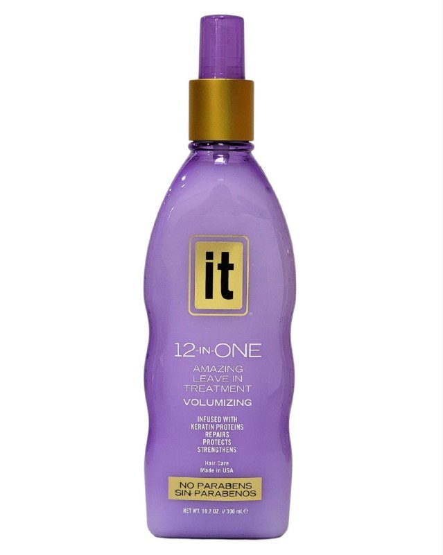 TRATAMIENTO CAPILAR SIN ENJUAGUE VOLUMIZADOR, RESTURA Y ENRIQUECE CON ACEITE DE AGUACATE CRUDO, 12 BENEFICIOS EN 1 IT 300ML