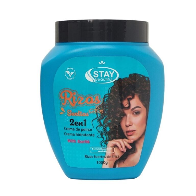 CREMA PARA PEINAR 2 EN 1, PEINAR E HIDRATAR CON KARITE, PARA RIZOS SUELTOS Y FUERTES SIN FRIZZ STAY BEAUTIFUL 1000G