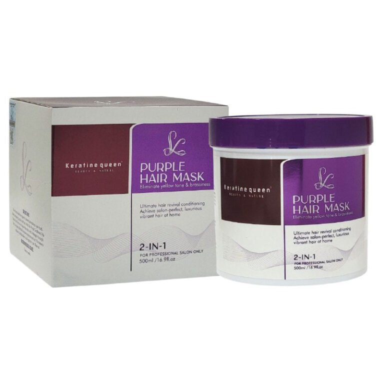 MASCARA PARA EL CABELLO MORADA 2 EN 1, REVITALIZA EL CABELLO ACONDICIONADOR Y MASCARILLA CAPILAR QUE NEUTRALIZA TONOS COBRIZOS, REALZA EL COLOR Y DA BRILLO AL CABELLO RUBIO Y...