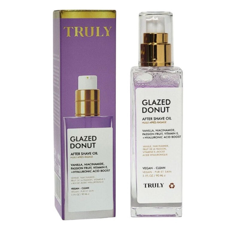 SUERO CORPORAL LIGERO AROMATICO, PARA DESPUES DE AFEITAR, AROMA A VERANO, ACEITE DIARIO REFRESCANTE, ABSORCION RAPIDA, REPONE LA HIDRATACION TRULY GLAZED DONUT 90ML