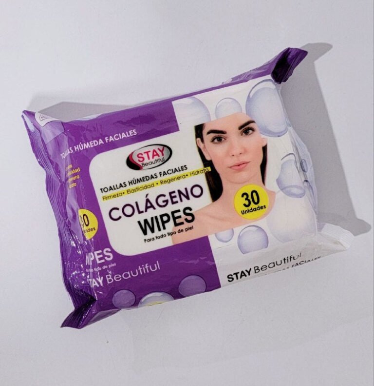 TOALLITAS HUMEDAS FACIALES DE COLAGENO FIRMEZA, ELASTICIDAD, REGENERACION HIDRATANTE STAY BEAUTIFUL 30UND