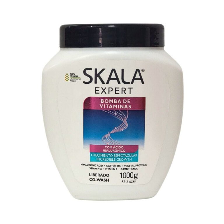 TRATAMIENTO CAPILAR EN CREMA ACONDICIONADORA BOMBA DE VITAMINAS CON ACIDO HIALURONICO DE CRECIMIENTO, CON ACEITE RICINO, VITAMINA A, E D PANTENOL SKALA 1000G