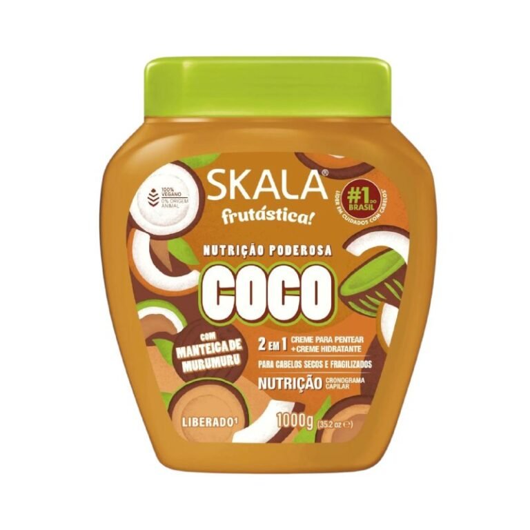 TRATAMIENTO CAPILAR EN CREMA ACONDICIONADORA Y CREMA PARA PEINAR DE COCO PARA CABELLO SECO Y FRAGILIZADO SKALA 1000G