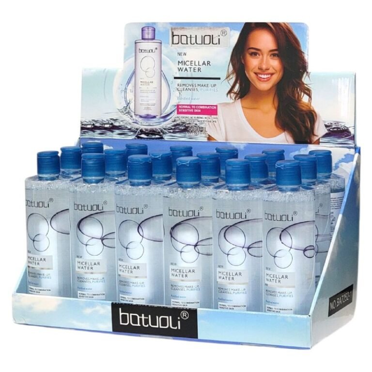 AGUA MICELAR DESMQUILLANTE, LIMPIA Y PURIFICA LA PIEL NORMAL A MIXTA SENSIBLE, PARA ROSTRO, OJOS Y LABIOS REFRESCANTE E HIDRATANTE BATOULI 400ML (DUPE DE BIODERMA)