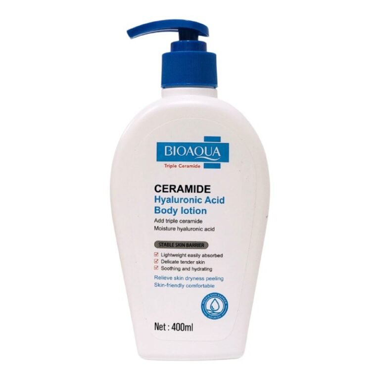 CREMA CORPORAL, CREMA DE CUERPO DE ACIDO HIALURONICO HIDRATANTE 400ML, HIDRATA, SUAVIZA Y CALMA LA PIEL SECA Y ASPERA DEJANDO TEXTURA AGRADABLE BIOAQUA