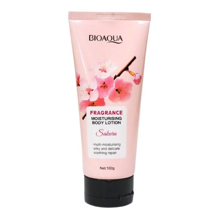 CREMA CORPORAL, CREMA DE CUERPO DE SAKURA NUTRITIVA 100G, DISEÑADA PARA NUTRIR Y HIDRATAR LA PIEL DE MANERA PROFUNDA Y DURADERA, DEJANDOLA SUAVE Y RADIANTE BIOAQUA