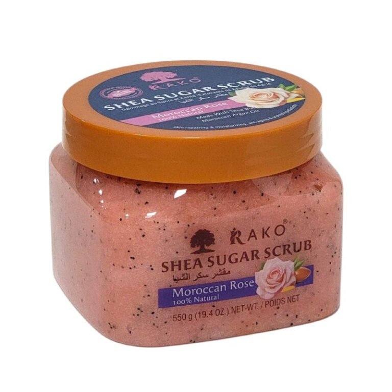 CREMA CORPORAL, CREMA DE CUERPO EXFOLIANTE DE ROSA DE MARRUECOS, CRISTALES DE AZUCAR NATURALES Y MANTECA DE KARITE, ELIMINA LAS CELULAS MUERTAS DE LA PIEL, DEJANDOLA HIDRATADA,...
