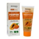 CREMA CORPORAL EXFOLIANTE DE PAPAYA Y VITAMINA C 100G, ES UN EXFOLIANTE SUAVE Y EFICAZ DISEÑADO PARA LIMPIAR PROFUNDAMENTE LOS POROS, DEJANDO LA PIEL CLARA, RADIANTE Y SUAVE...