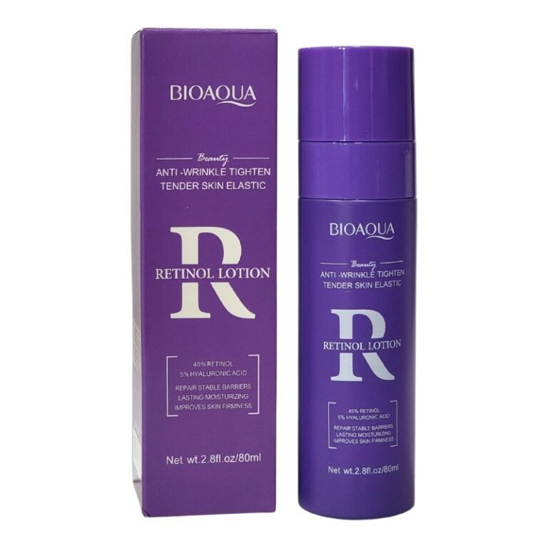 CREMA FACIAL DE RETINOL,LOCION ANTIARRUGAS MIENTRAS HIDRATA Y REPARA PROFUNDAMENTE LA PIEL, DEJANDOLA SUAVE Y JUVENIL BIOAQUA 80ML