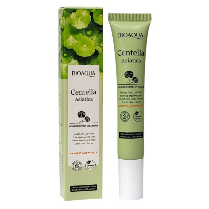CREMA FACIAL PARA LOS OJOS DE CENTELLA ASIATICA QUE HIDRATA Y NUTRE LA PIEL DEL CONTORNO OCULAR, REDUCE LAS LINEAS SECAS Y FINAS, DANDO SUAVIDAD A LA PIEL BIOAQUA 20G CREMA FACIAL PARA LOS OJOS DE CENTELLA ASIATICA QUE HIDRATA Y NUTRE LA PIEL DEL CONTORNO OCULAR, REDUCE LAS LINEAS SECAS Y FINAS, DANDO SUAVIDAD A LA PIEL BIOAQUA 20G