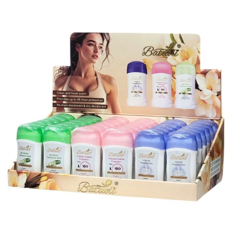 DESODORANTE PARA MUJERES ANTITRANSPIRANTE EN BARRA, SIN ALCOHOL, EFECTO HUMECTANTE QUE PROTEGE TUS AXILAS DEL OLOR HASTA POR 48H Y UN REFRESCANTE AROMA BATUOLI 50G (DUPE DE DOVE)