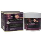 MASCARA PARA EL CABELLO CREMOSA DE KERATINA NATURAL, HIDRATANTE Y SUAVIZANTE QUE NUTRE Y APORTA BRILLO AL CABELLO FRAGIL Y SECO, DEJANDOLO SEDOSO Y SUAVE KERATINE QUEEN 800ML