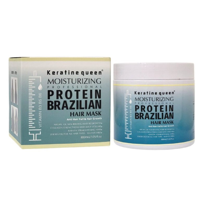 MASCARA PARA EL CABELLO HIDRATANTE CON PROTEINA BRASILEÑA, ACEITE DE ARGAN Y JOJOBA 800ML, FORMULADA PARA LIMPIAR Y NUTRIR PROFUNDAMENTE EL CABELLO, MIENTRAS MANTIENE SUAVIDAD,...