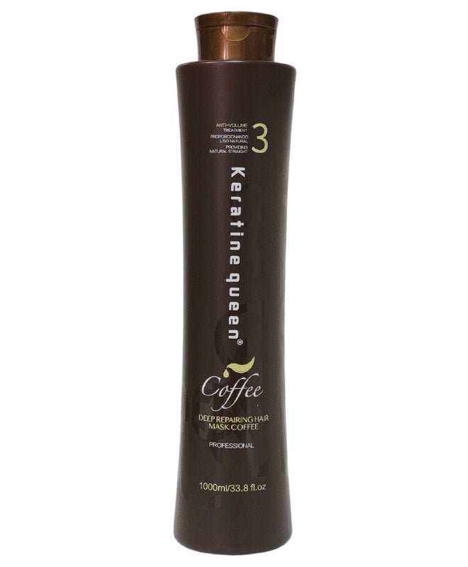 MASCARA PARA EL CABELLO REPARADORA CON CAFEINA 1000ML, REPARADORA PROFUNDA CON KERATINA DE TRIGO QUE REDUCE LA POROSIDAD DEJANDO EL PELO UNIFORME, HIDRATADO Y SUAVE KERATINE QUEEN