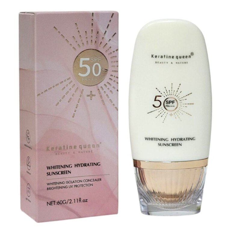 PROTECTOR SOLAR EN CREMA HIDRATANTE 60G, CON TEXTURA DE CREMA LIGERA QUE PROTEGEN CONTRA RAYOS UVA Y UVB DEJANDO LA PIEL BRILLANTE KERATINE QUEEN