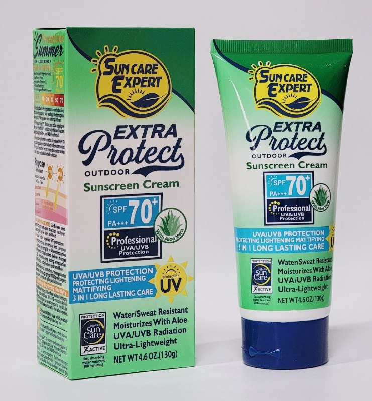 PROTECTOR SOLAR EN CREMA SPF 70 DE ALOE VERA, PARA PIELES SENSIBLES AL SOL Y BRONCEADAS, FILTROS UVA/UVB, PROTEGE LA PIEL DE FORMA INMEDIATA Y FIABLE, RESISTENTE AL AGUA Y SUDOR...