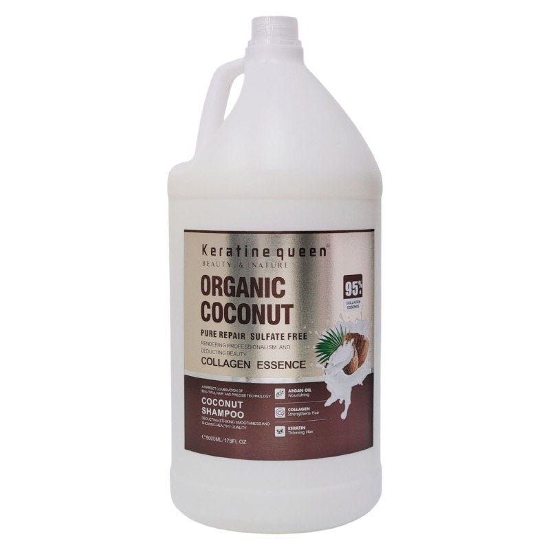 SHAMPOO PARA EL CABELLO CON ACEITE DE COCO, ARGAN Y COLAGENO SUAVIZANTES 5000ML, MEJORAN EL ASPECTO Y SU FORMA DEJANDOLO SUAVE, HIDRATADO Y MANJEABLE KERATINE QUEEN SHAMPOO PARA EL CABELLO CON ACEITE DE COCO, ARGAN Y COLAGENO SUAVIZANTES 5000ML, MEJORAN EL ASPECTO Y SU FORMA DEJANDOLO SUAVE, HIDRATADO Y MANJEABLE KERATINE QUEEN