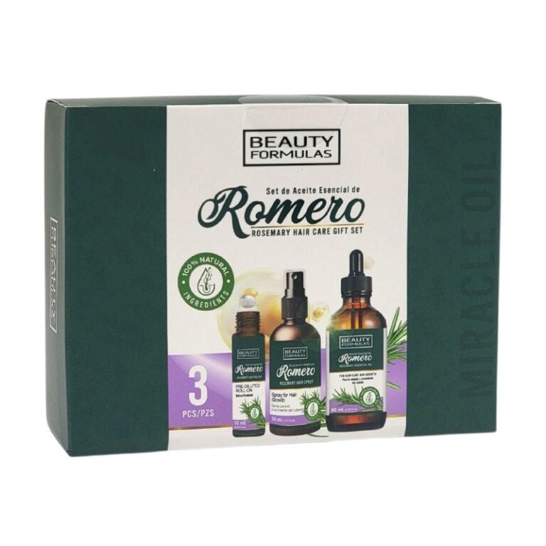 ACEITE PARA EL CABELLO EN SET DE 3 PIEZAS DE ROMERO PARA EL CRECIMIENTO DEL CABELLO BEAUTY 10+30+60ML