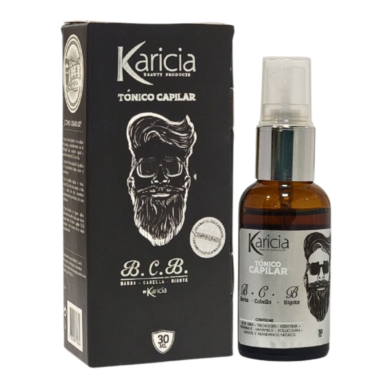 ACEITE PARA EL CABELLO TONICO MINOXIDIL PARA EL CRECIMIENTO DE LA BARBA Y PELO KARICIA 30ML