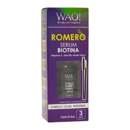 ACEITE SUERO PARA EL CABELLO, CEJAS Y PESTAÑAS CON BIOTINA, VITAMINAS WAO