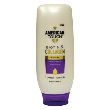 ACONDICIONADOR PARA EL CABELLO CON BIOTINA Y COLAGENO SUAVIZANTE AMERICAN TOUCH 400ML