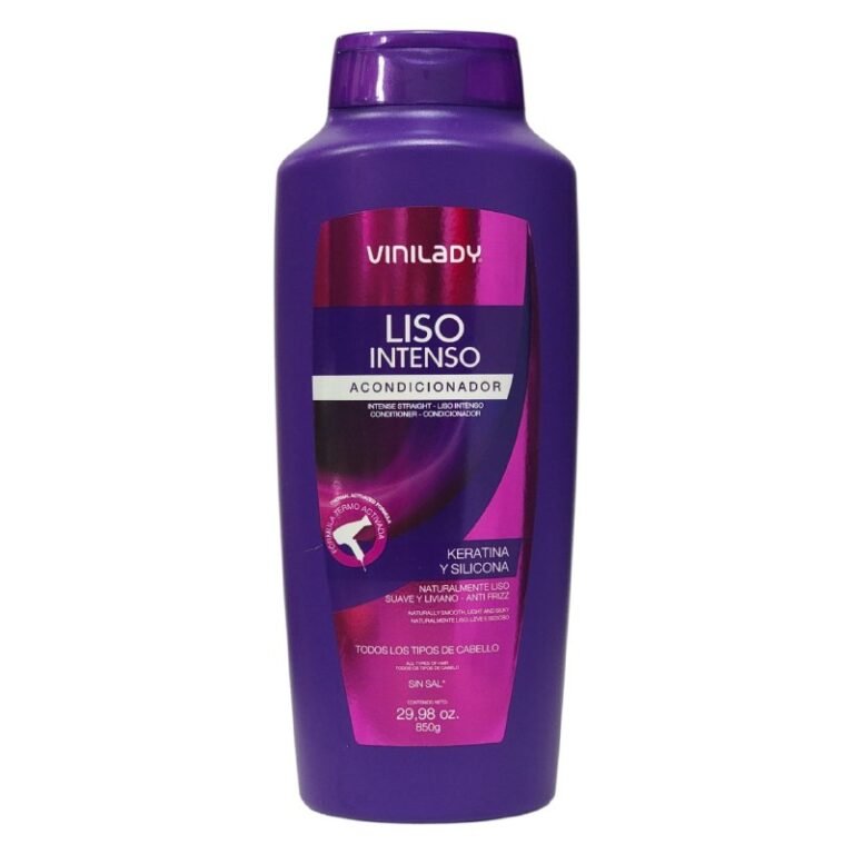 ACONDICIONADOR PARA EL CABELLO DE KERATINA Y SILICONA ALISANTE SUAVE VINILADY 900ML