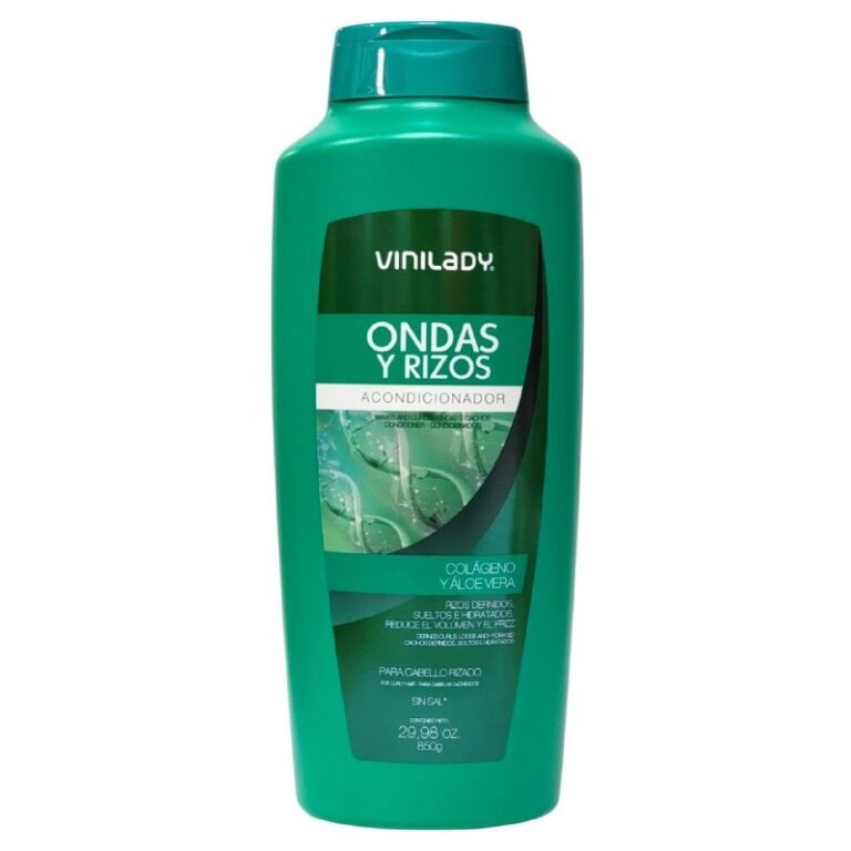 ACONDICIONADOR PARA EL CABELLO RIZADO CON COLAGENO Y ALOE VERA HIDRATANTE VINILADY 900ML