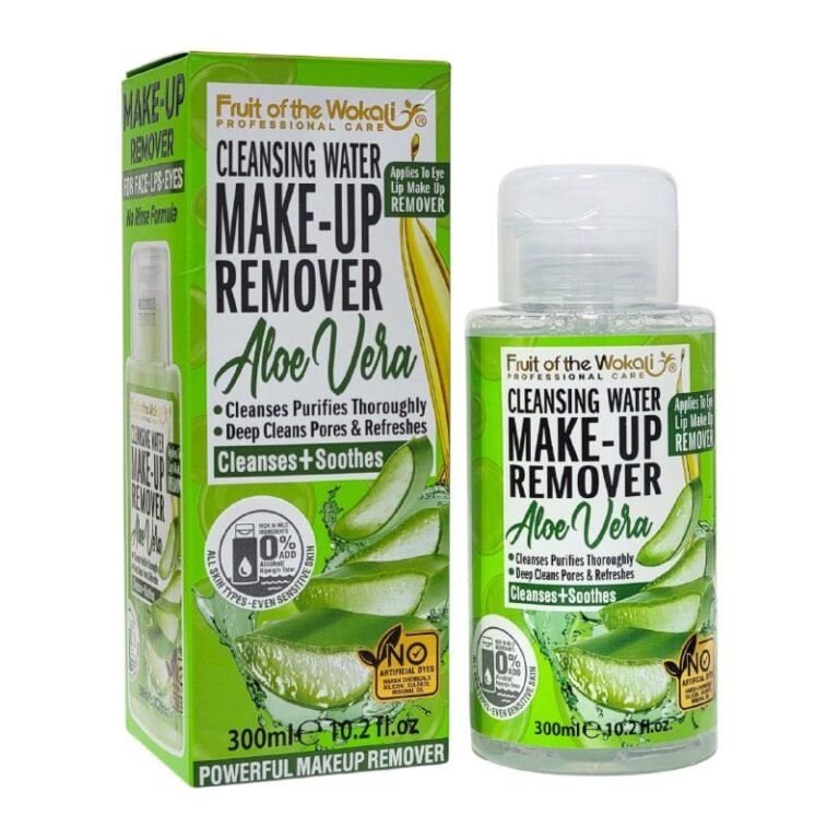 AGUA MICELAR DESMQUILLANTE DE ALOE VERA, LIMPIA Y PURIFICA LA PIEL FRUIT OF THE WOKALI 300ML