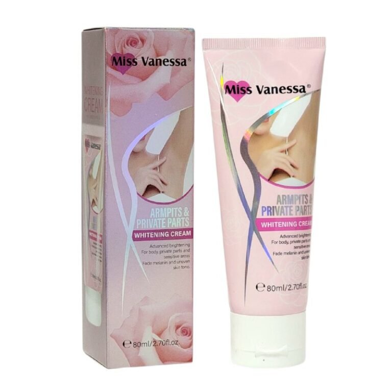 CREMA CORPORAL BLANQUEADORA DE PARTES INTIMAS Y AXILAS MISS VANESSA 80ML